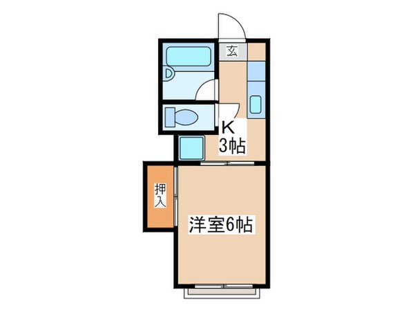 陽光ハイツの物件間取画像